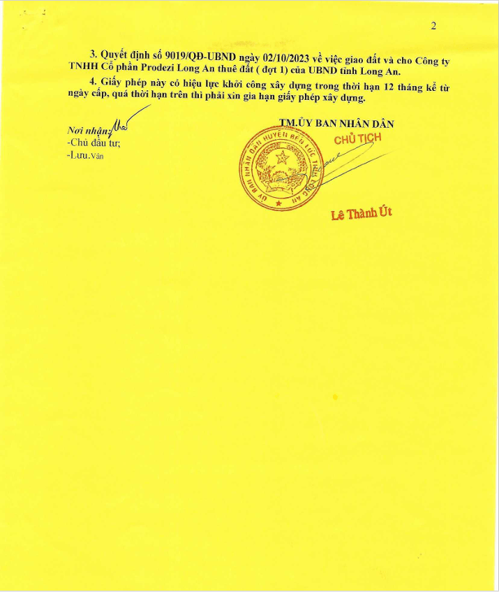 GIẤY PHÉP XÂY DỰNG LAHOME