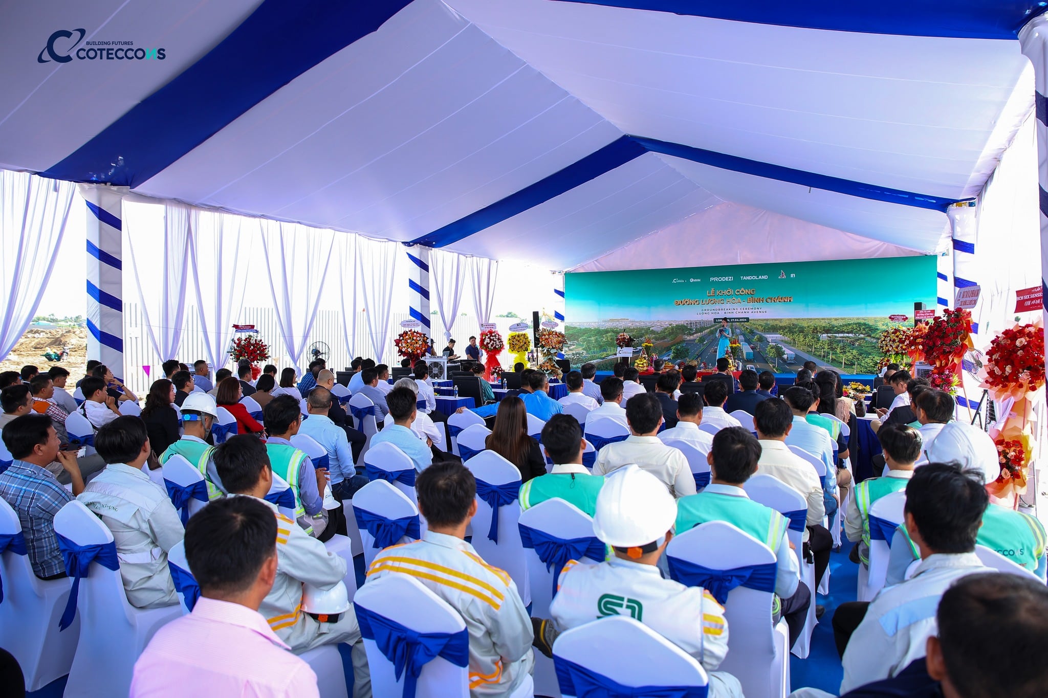 lễ khởi công đường lương hòa binhg chánh